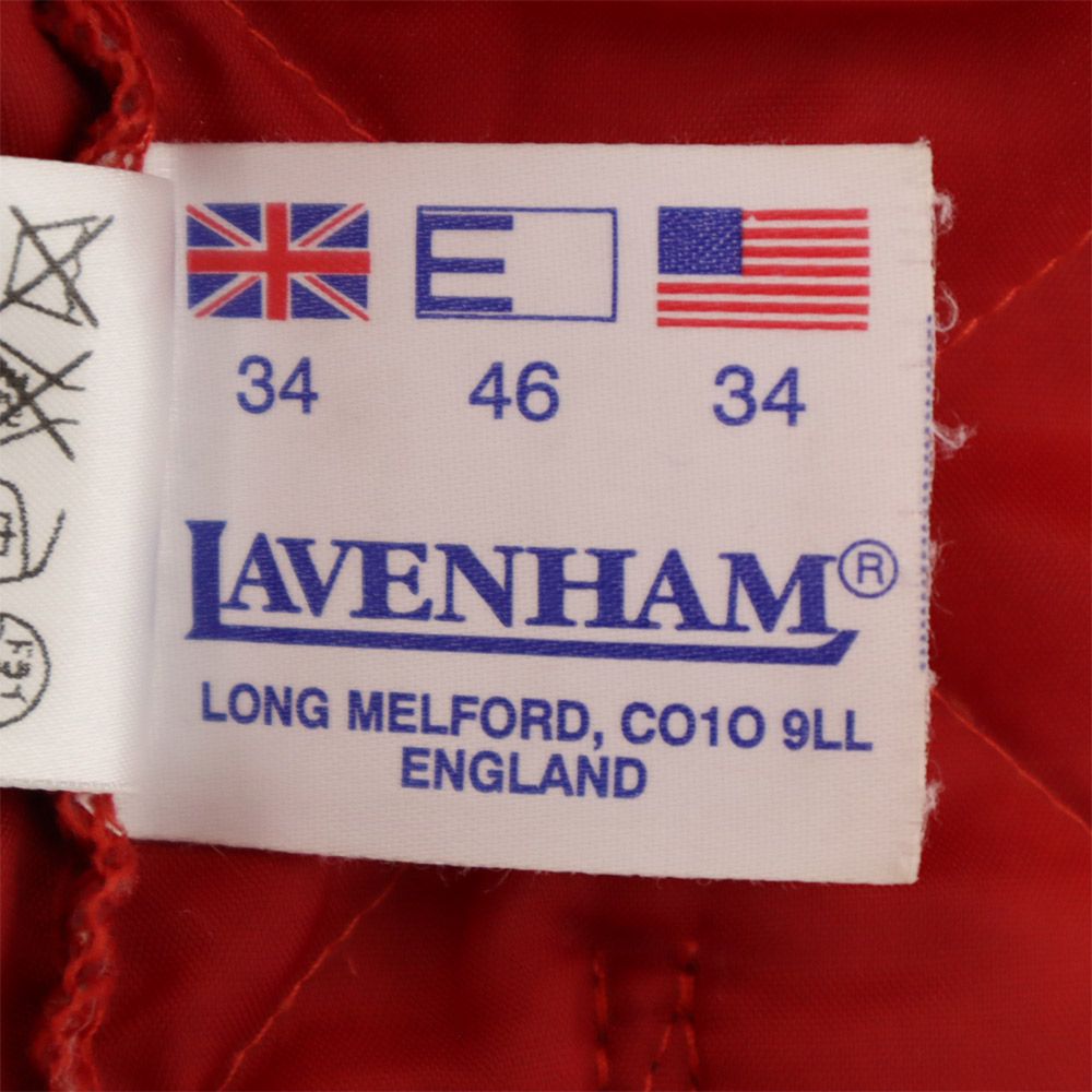 LAVENHAM Логотип бирка стеганая куртка на ватине 34 Красный Женский Б/У