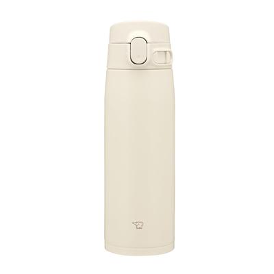 Кружка Zojirushi Mahobin из нержавеющей стали, бутылка для воды, большая емкость 600 мл, однокнопочный тип, бесшовная, только 3 точки обслуживания, песочно-бежевый SM-VB60-CM