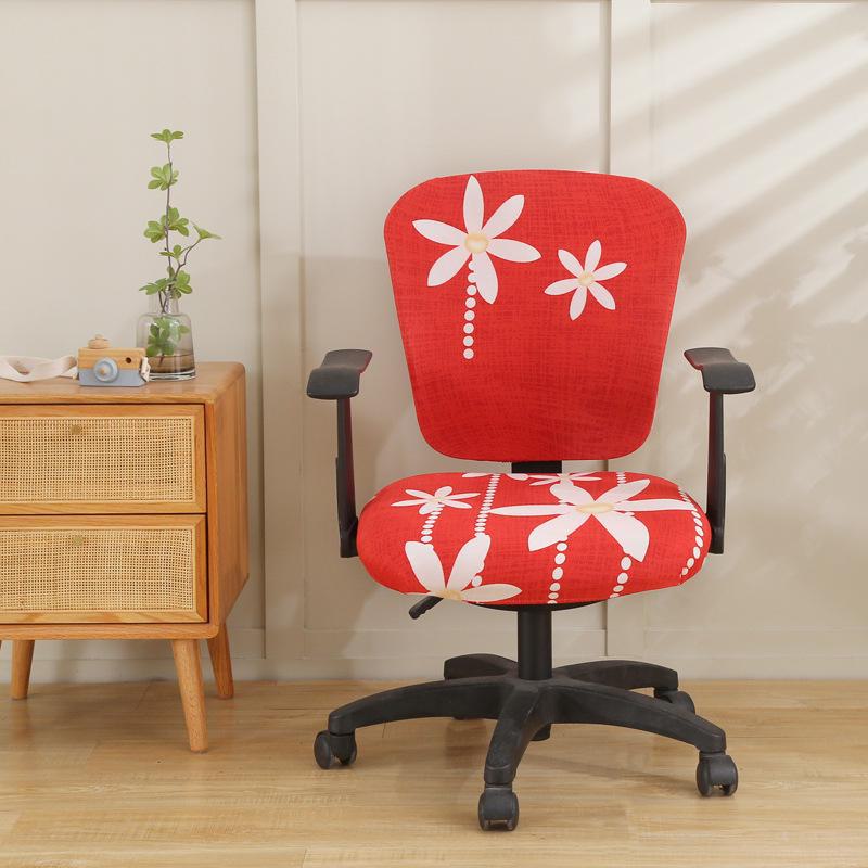 Эластичный получехол для офисного вращающегося кресла: Защита сиденья и спинки