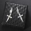 ZHOUYANG Hip Hop Punk Crosses Men's Earrings Personality Exquisite Ear Accessories Trend 2024 Women's Jewelry Wholesale OHE023