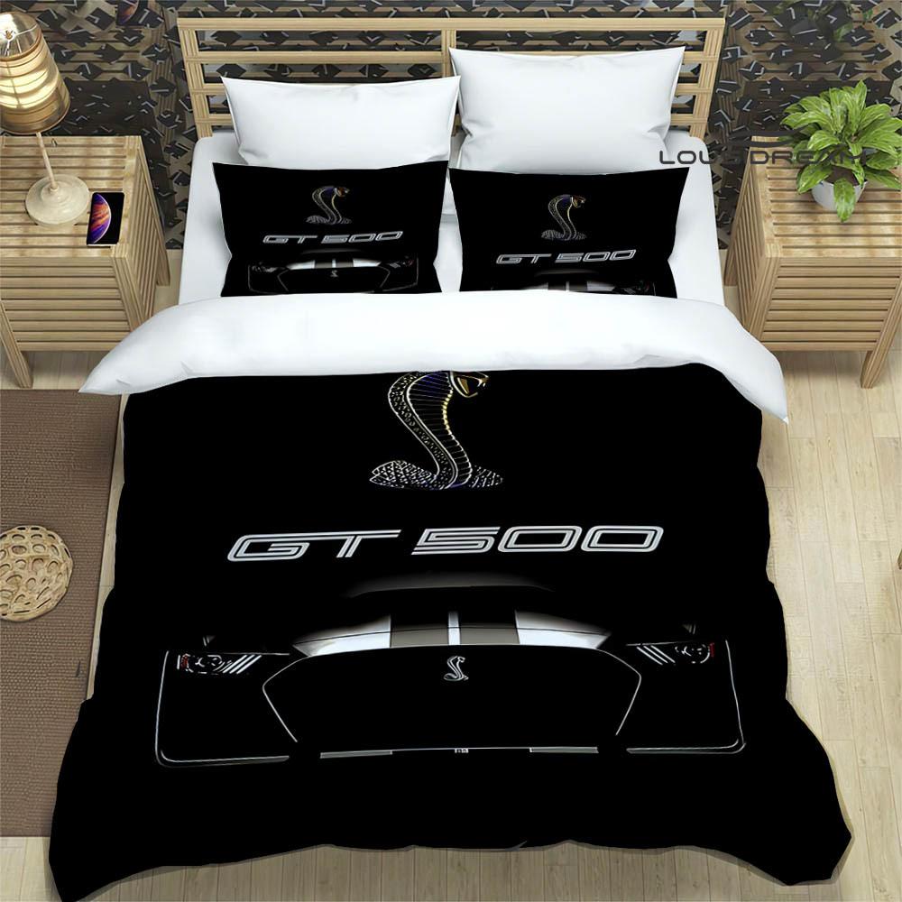 3D M-Mustang car LOGO printed Bedding Sets exquisite bed supplies set duvet cover comforter set bedding set luxury birthday gift