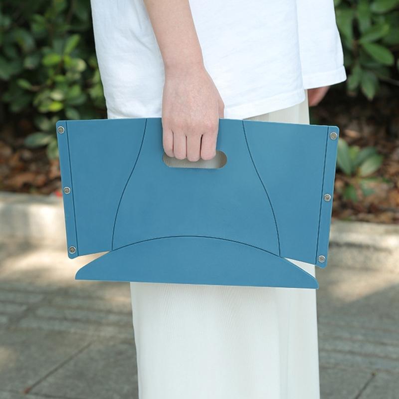 Пластиковый складной стул-карта, сиденья для кемпинга на открытом воздухе, сумка для хранения, портативная корзина для покупок для пеших прогулок, пикников, кемпинга