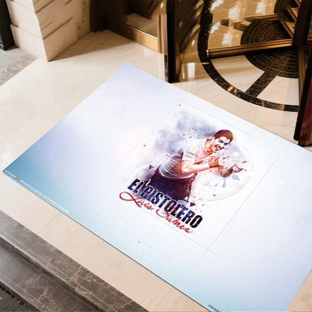Ecuadorian Football Legend Floor Rug Office Rug Suitable for Bedrooms Living Rooms Playrooms Entryway Anti-slip Rug Anime Office Decor