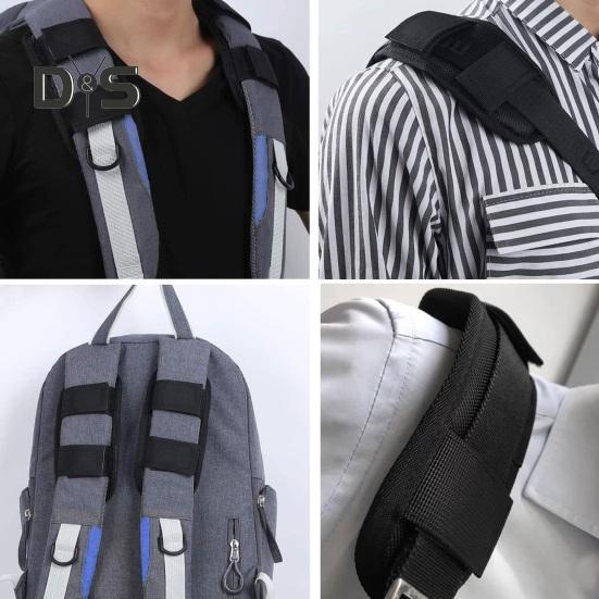 Накладка на плечевой ремень для сумок и рюкзаков, съемная, из парусины, с амортизацией давления, с застежкой-липучкой, многоразовая, моющаяся, для ежедневного использования, дорожная поясная подушка