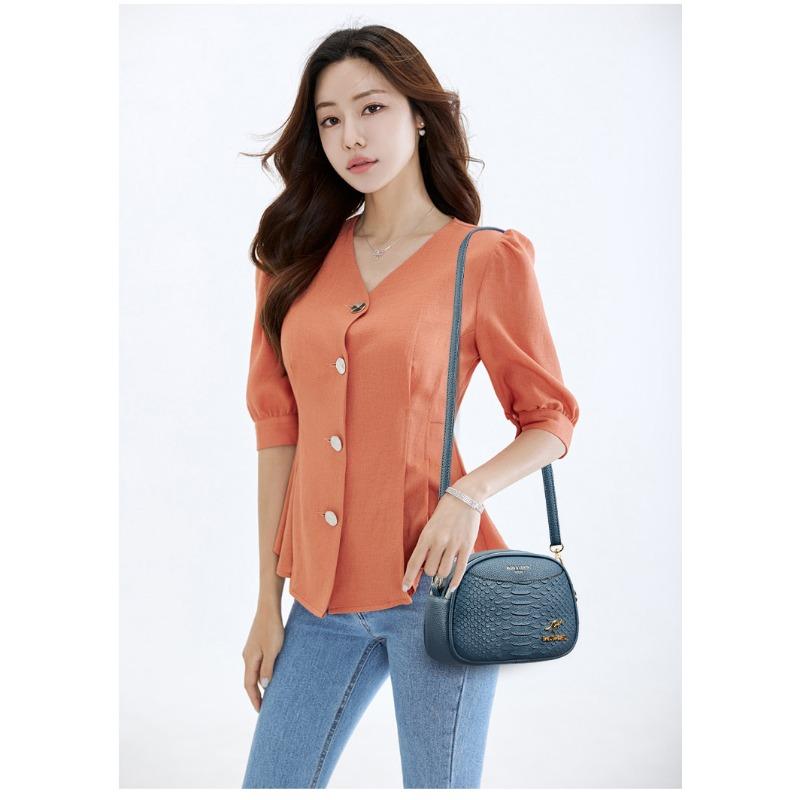 Женская сумка через плечо, женская модная сумка с крокодиловым принтом, многослойная маленькая квадратная сумка