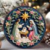 Nativity Christmas Ornaments Religious Xmas Tree Nativity Scene Decorations The Birth of