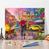DIY Paint By Numbers Oil Painting Kit Canvas DIY Oil Painting By Numbers Wall Art Decorations for Home Gift Arts & Hobbies