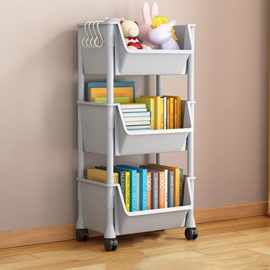 Передвижная стойка для хранения вещей, многофункциональный органайзер для хранения вещей с вращающимися на 360 градусов колесами, тележка