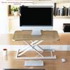 Homeglen Pneumatic Standing Desk Converter with Keyboard Tray