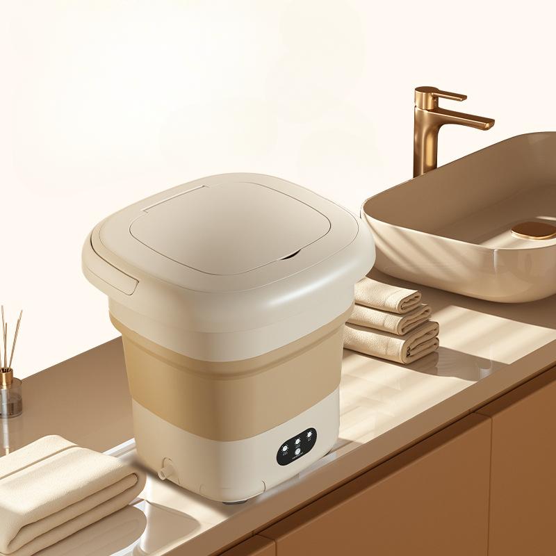 Складная стиральная машина 9л, мини-портативная выдвижная, бытовые носки большой емкости, дегидратор нижнего белья, стирка в одной стиральной машине, обезвоживание, сушка