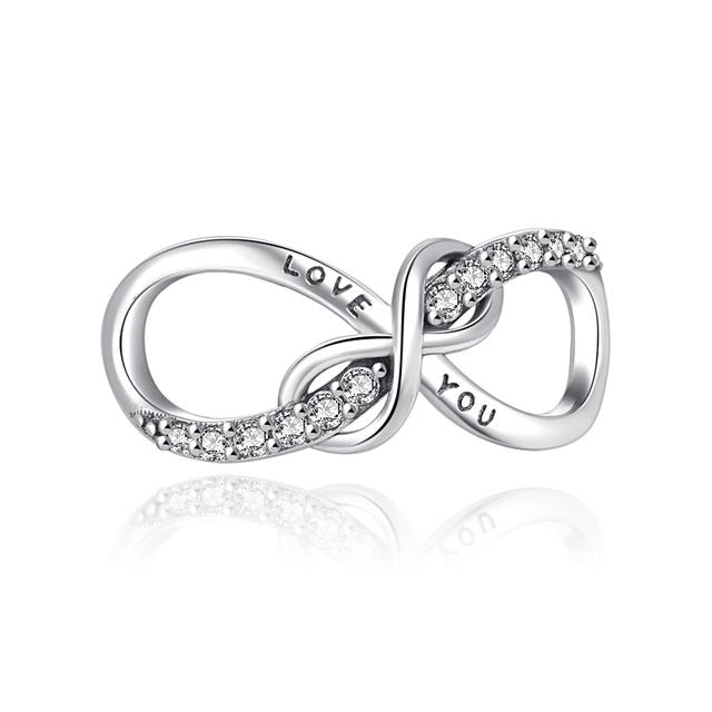 Новый Бесконечность семьи навсегда люблю тебя лучший друг Шарм DIY тонкие бусины подходят оригинальные подвески серебро 925 браслет ювелирные изделия