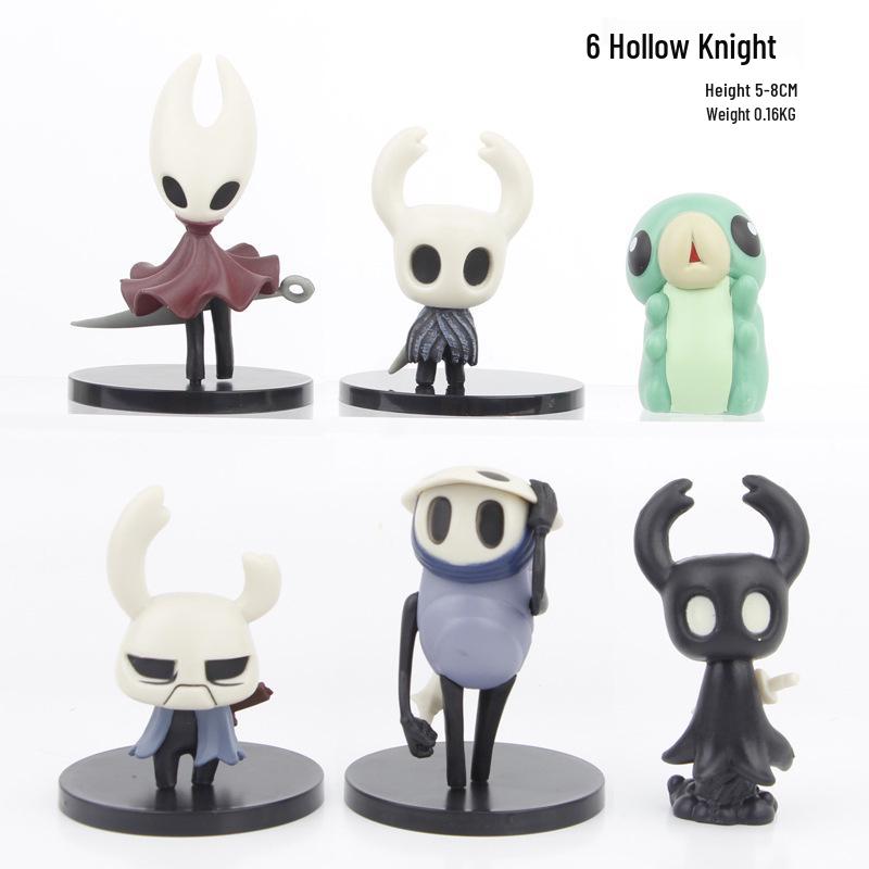 Набор из 6 фигурок Hollow Knight, 6,5 дюйма, 6 стилей: Шершень, Королева, Белка