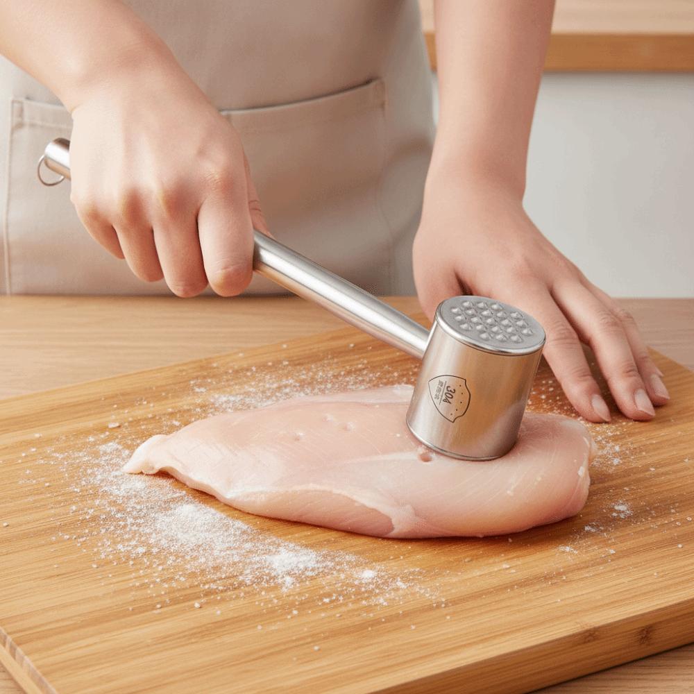 Rust-proof Dual-head Use Meat Tenderizer Hanging Meat Mallet Household Meat Knocker Restaurant