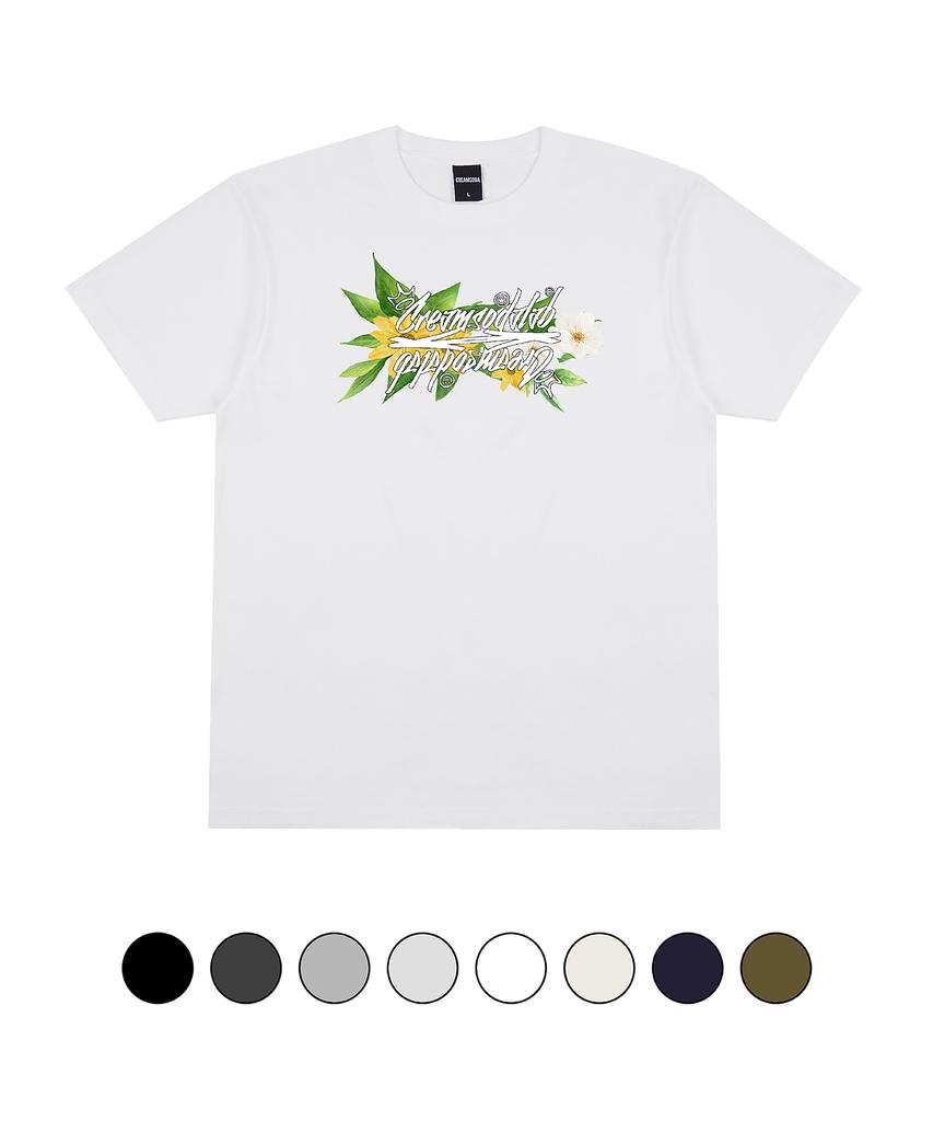 CREAM SODA LAB Crsdel Fantasy Flower Short Sleeve T-Shirt (Type A)
