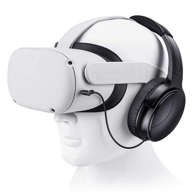 Игровые наушники SARLAR VR для гарнитуры Oculus Quest 2, увеличивающие погружение в виртуальную реальность, кабель индивидуальной длины, оптимизированный игровой аудиодрайвер, память, протеиновые амбушюры