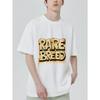 Rare Breed Oversized T-Shirt Black Gold Graffiti Print Streetwear Fashion Casual Wear