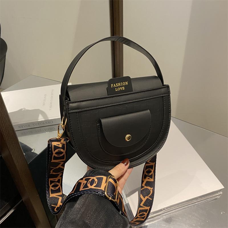 Ретро мода простая температура сумка на плечо женская летняя текстурированная сумка подмышкой корейский стиль сумка-седло модная