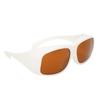 Safety Laser Glasses 532nm 1064nm Wavelength Protective Goggles Wearproof for Eye Protection(White )