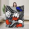 Daisy Duck and Donald   Blanket  Super Warm Print Plush Throw Blanket For Kids Couch Chair Flannel Bedspread Bed Cover