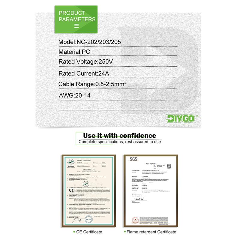 Quick Easy Push In Compact Wire Splicing Connector Connection 2/3/5 Pin Wiring Terminal For Electric Cable Junction Box