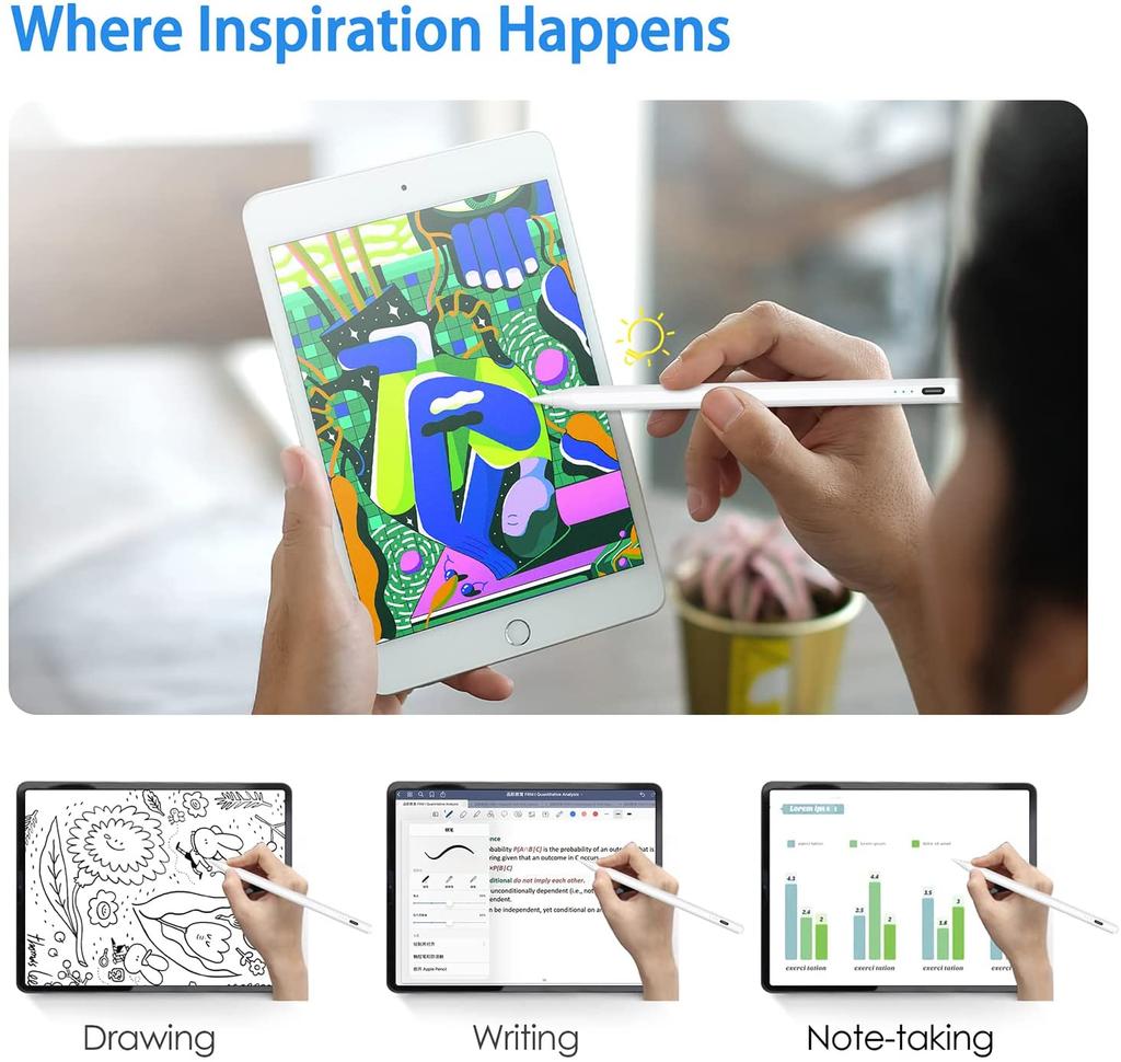 Hot Sale Palm Rejection Stylus Pen With USB C Magnetic Smart Pens Drawing for Apple iPad 2025