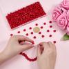 1set 400pcs Opaque Resin Beads Heart Red 9x10x5.5mm Hole: 1.2mm