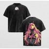 Аниме Футболка DarliFra T-shirt Готическая Y2k Стиранная футболка для девушки Летняя Оверсайз С коротким рукавом Хлопковые футболки Топы Одежда для мужчин