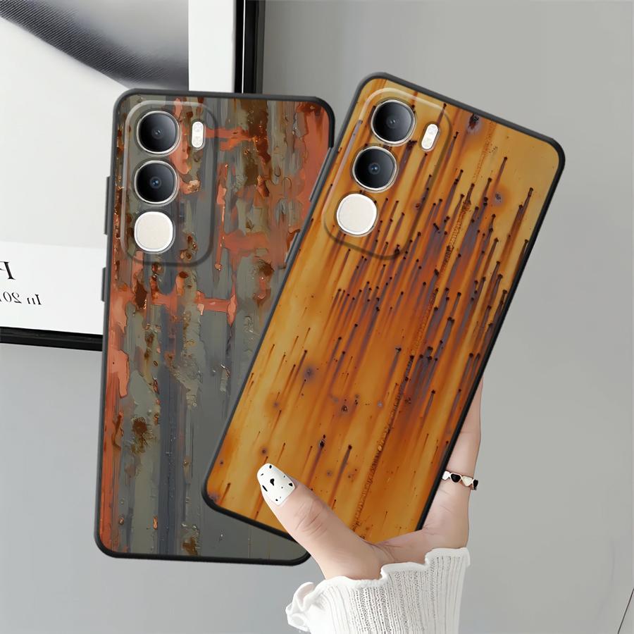 Чехол для Vivo Y52S Y93 Y71 Y91 V21E V23 V27 Y75 Y81 V29 Y53S Y50 Y95 V25 V30 Y51S Y78 Чехол для телефона Ретро Следы ржавчины