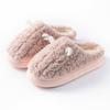 Cotton Slippers for Women, Autumn and Winter Couple's Thick-soled Indoor Household Warm Anti-slip Fluffy Cotton Shoes for Men