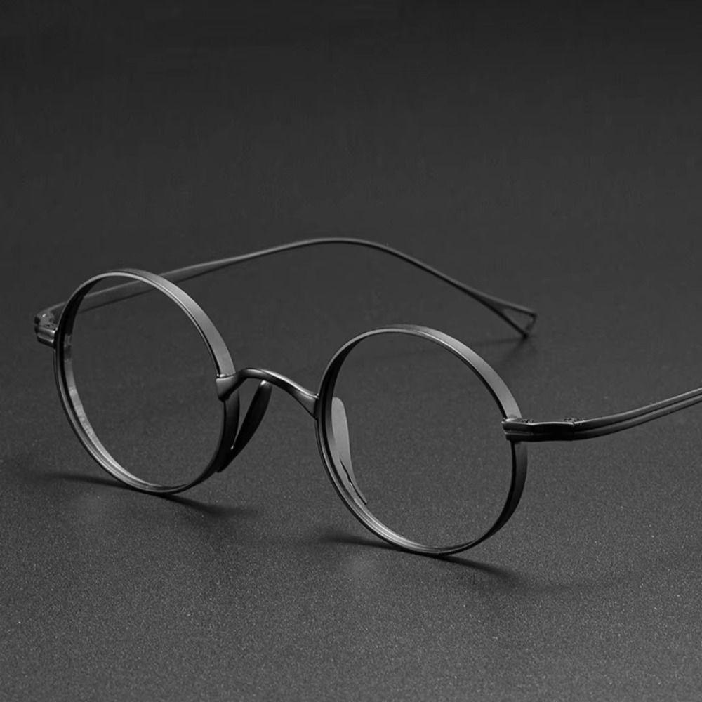 Retro Eyeglasses Frames Pure Titanium Eye Decoration New Glasses Frame