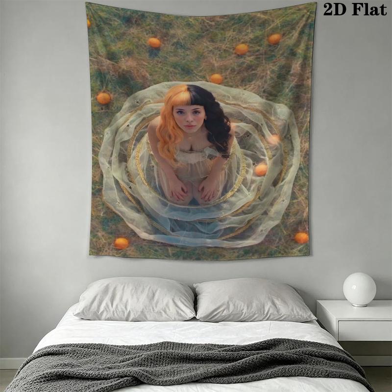 Melanie Martinez Wall Tapestry Aesthetic Wall Hanging Printed Fabric Blanket Decorative Tapestries for Bedroom Living Room Home Decor