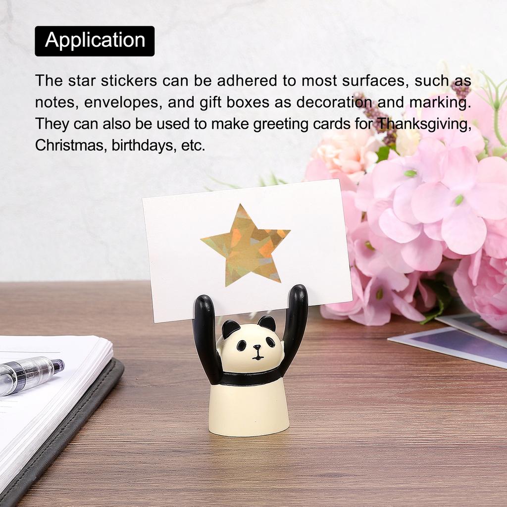 1/2Roll Laser/Glitter Star Stickers 25mm Self-Adhesive Sparkling Labels Stationery Stickers for Notes Greeting Cards Gift Boxes
