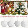 Christmas Ball White Petal Ornament Sticky Powder Christmas Tree Pendant Atmosphere Layout Accessories Decoration