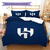 Al-Hilal Saudi FC Pattern Bedding,Quilt Set Quilt Cover Pillowcase Home Birthday Gift(1 * duvet cover + 2 * pillowcase, without core)