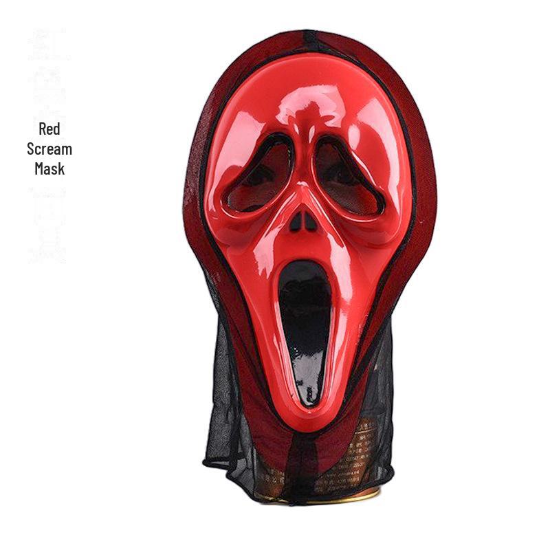 Страшная маска черепа на Хэллоуин и набор перчаток зомби