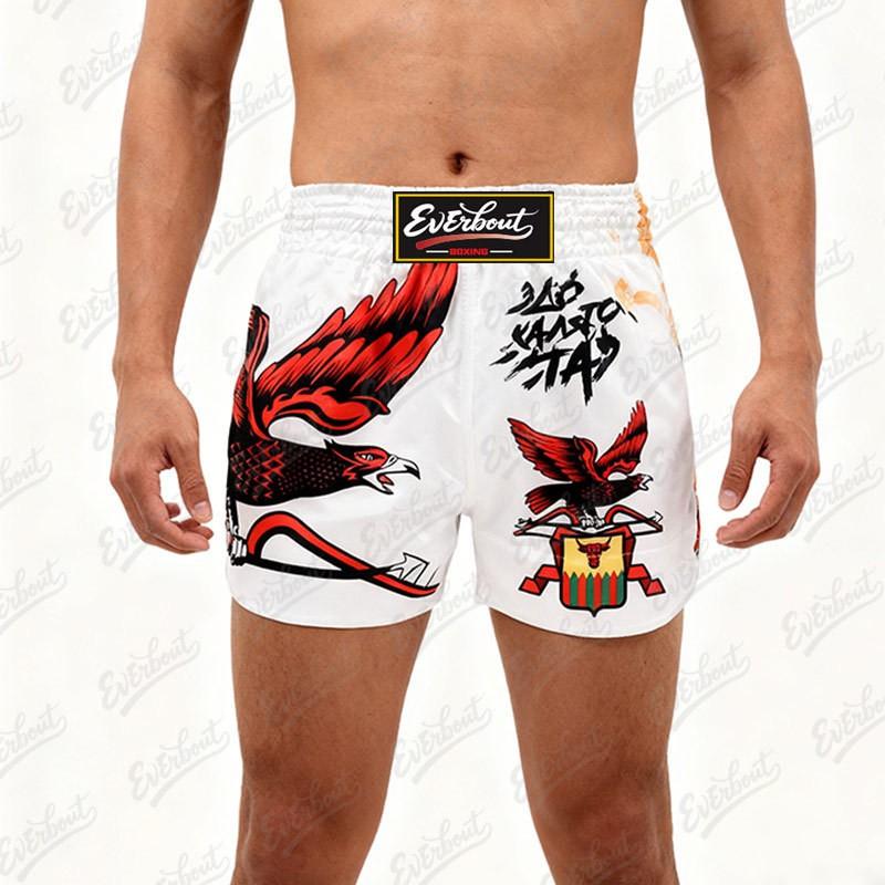 Quick-Dry Muay Thai Shorts Boxing Training Gym Workout Martial Arts Sportswear With Printed Design
