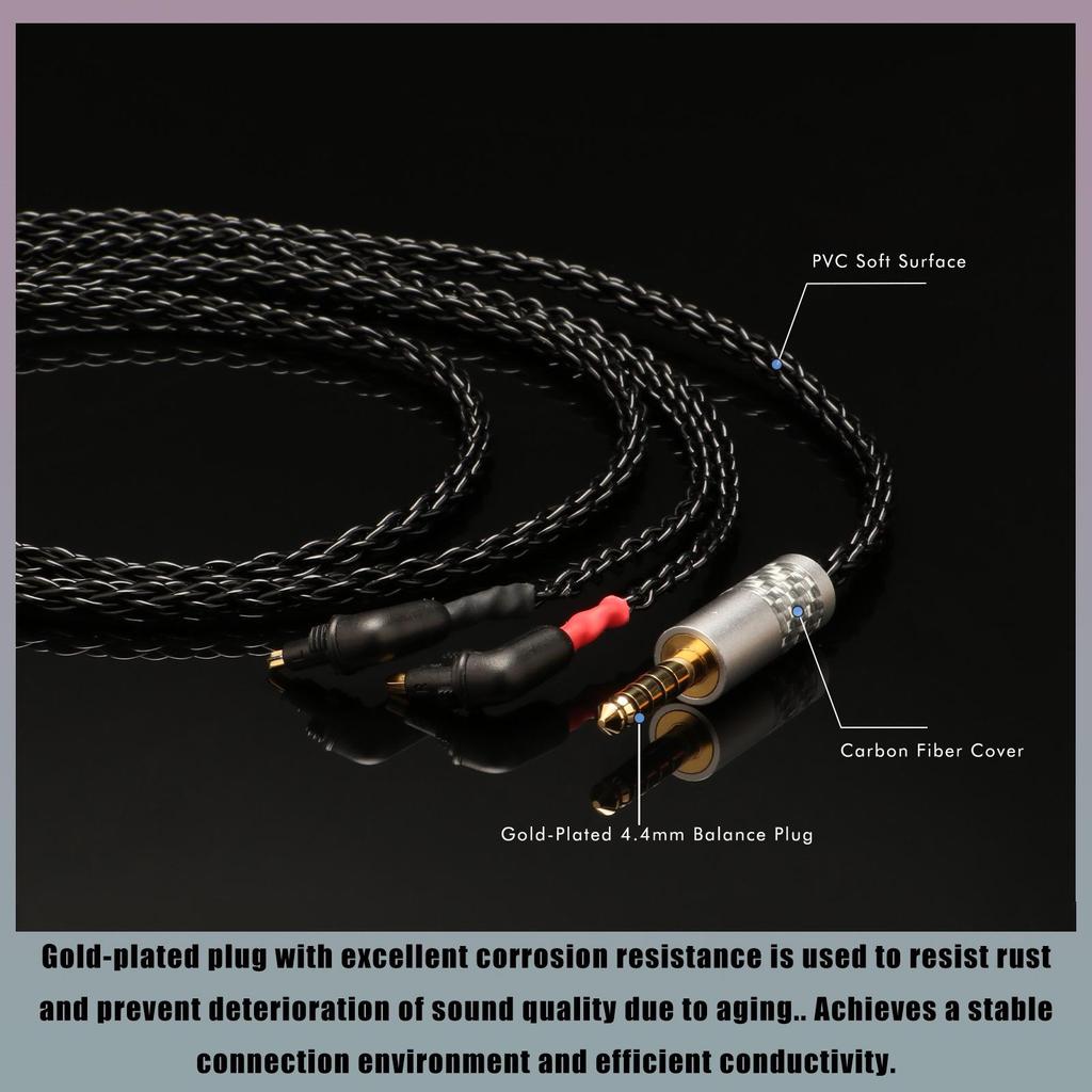 Посеребренный HIFI кабель для апгрейда аудиофильского класса для наушников серии EX
