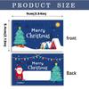 50 Pcs Santa and Tree Designs Christmas Scratch Off Cards Opaque Coating Raffle Ticket  Party Games