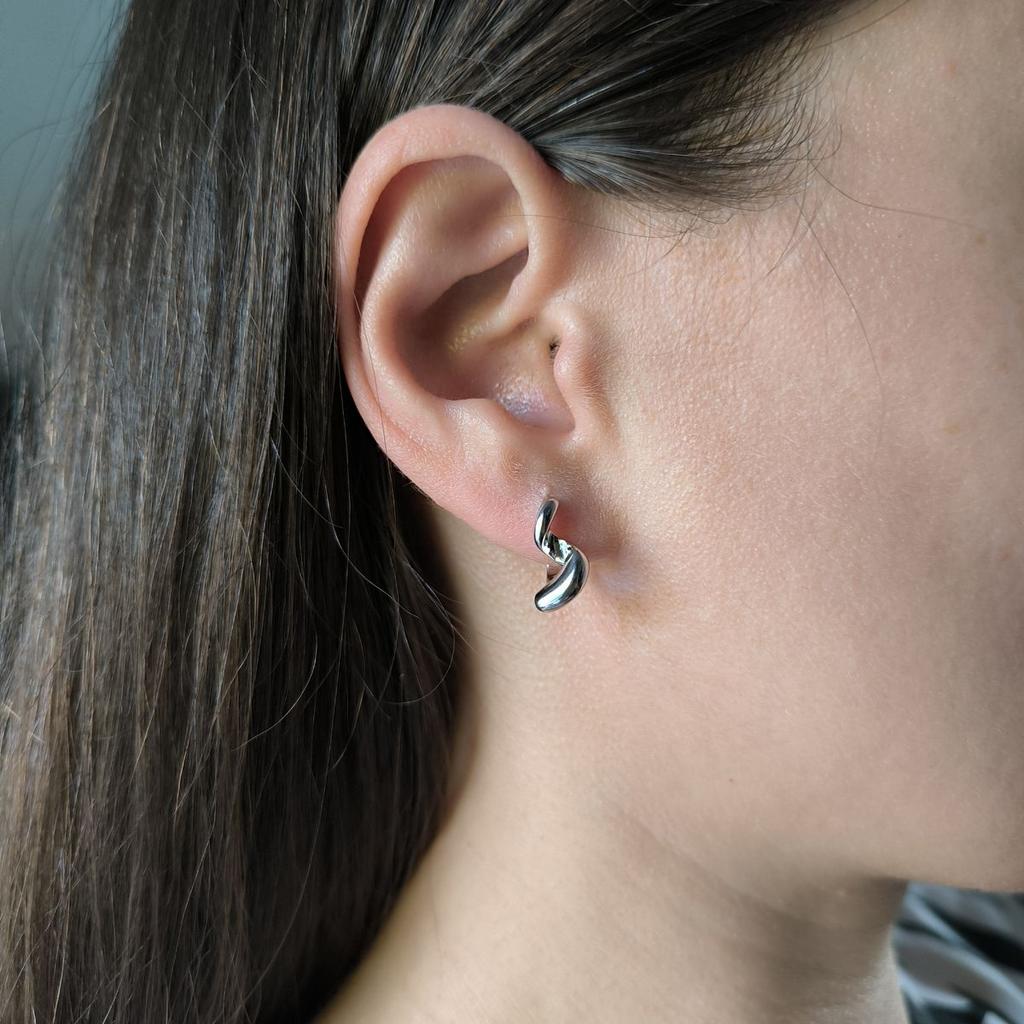 Silver Earrings Without Stones (2187424)