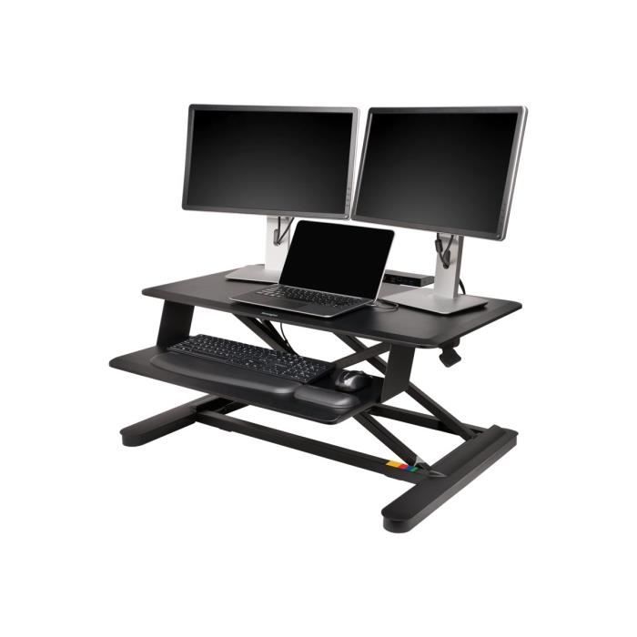 Bureau assis-debout - Kensington - SmartFit - 900 mm - Support clavier intégré - Hauteur réglable 580 mm