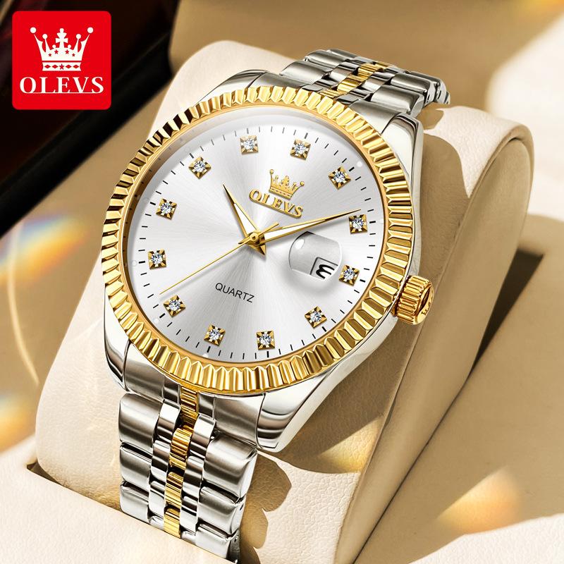 OLEVS Brand Quartz Watch 520 Valentine's Day Lovers Watch Fashion Waterproof Men's Watch Men's Watch