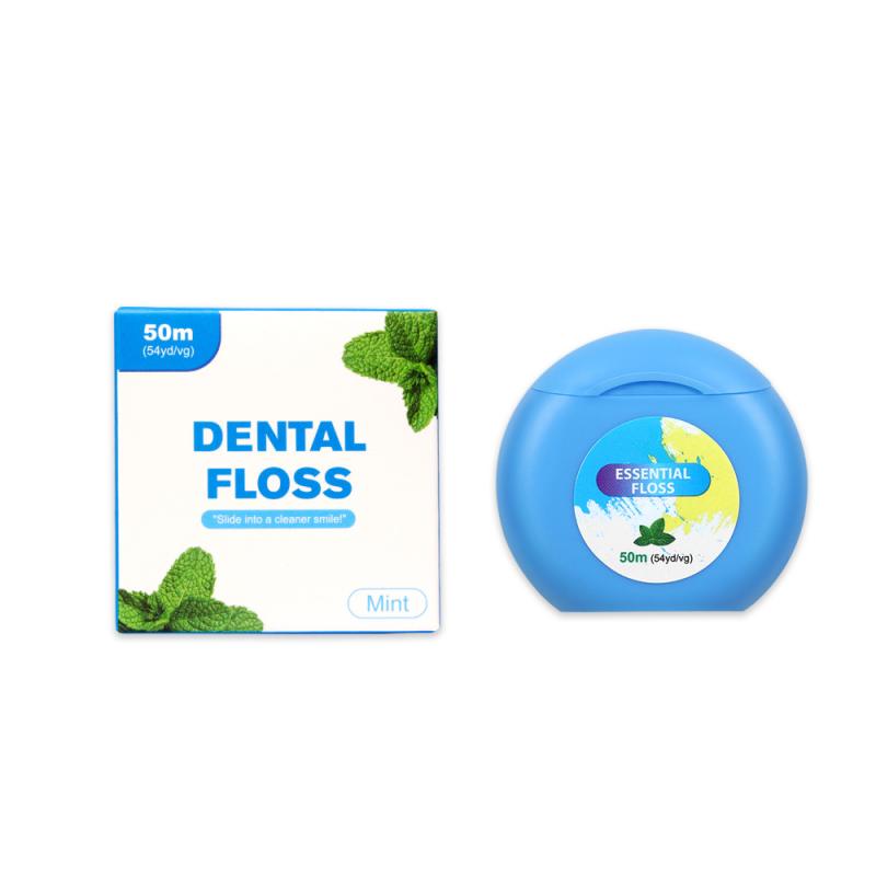 Portable 50M Dental Flosser Oral Care Essential Floss Roll Toothpicks Dentistry Floss With Case Dental Hygiene Teeth Clean Tools