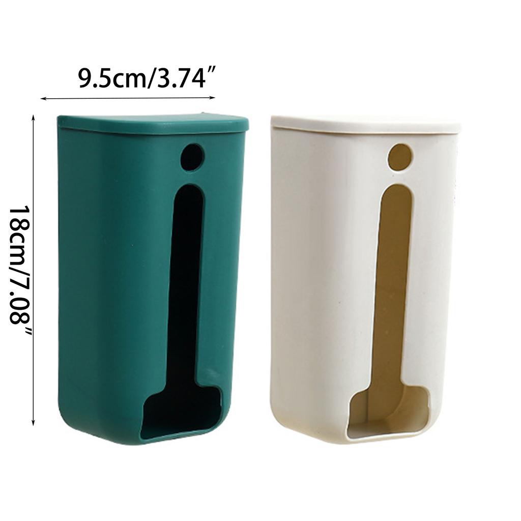 Trash Bag Dispenser Plastic Holder Wall Mount Kitchen Cabinet Organizers Storage Box Holder for Trash Bag Plastic Bag