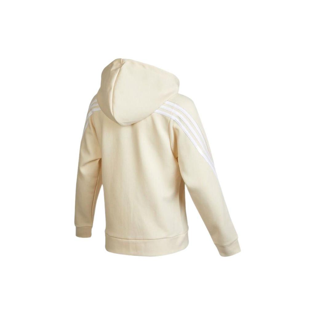 Adidas Fi 3s Толстовка с капюшоном на молнии во всю длину Женская верхняя одежда Бежевый HE1660