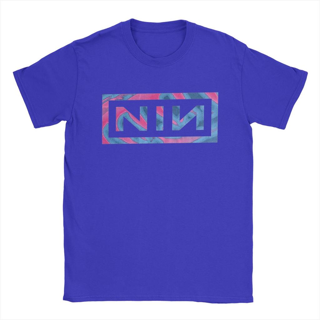 Nine Inch Nails NIN Men T Shirt Funny Tee Shirt Short Sleeve Round Collar T-Shirt Pure Cotton Gift Idea Clothes