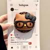 Очаровательный 3D силиконовый держатель для телефона-котенка MagSafe с выдвижным сильным магнитным захватом