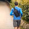 Men Sling Bag Pack with Lock Waterproof Antitheft Chest Bag with USB Charging Port Shoulder Bag