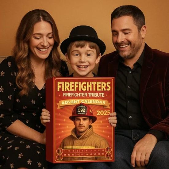 Firefighter Tribute Advent Calendar Christmas Countdown Calendar with 24 Mini Firefighter Figurines Firefighter-Themed Xmas Advent Calendar Gift