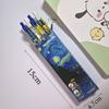 4Pcs/Box 0.5mm Quick-Drying Pens Van Gogh Oil Painting Rollerball Pen Trendy Press Gel Pen  Exam
