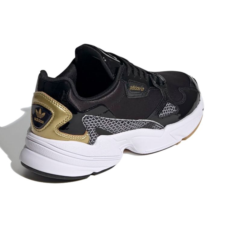 Adidas Originals Falcon Удобные Повседневные Нескользящие Износостойкие Низкие Кроссовки для Папы Женские кроссовки Черные FV3408